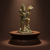 Virat Bajrang Bali - Sanjeevni Parvat Pure Brass Idol