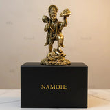 Virat Bajrang Bali - Sanjeevni Parvat Pure Brass Idol