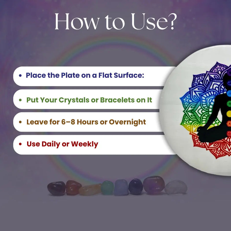 Crystal Super Charging Plate : Selenite