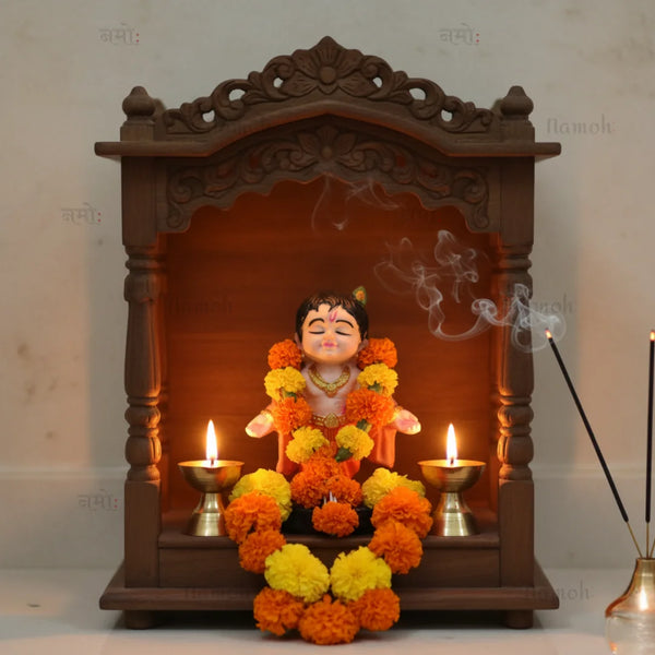 Bal Krishna Idol for Dashboard – Festive, Divine & Travel-Friendly