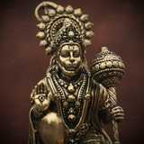 Pure Brass Hanuman Ji Idol –  Handcrafted For Vastu
