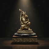 Pure Brass Hanuman Ji Idol –  Handcrafted For Vastu