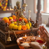 Virat Bajrang Bali - Sanjeevni Parvat Pure Brass Idol