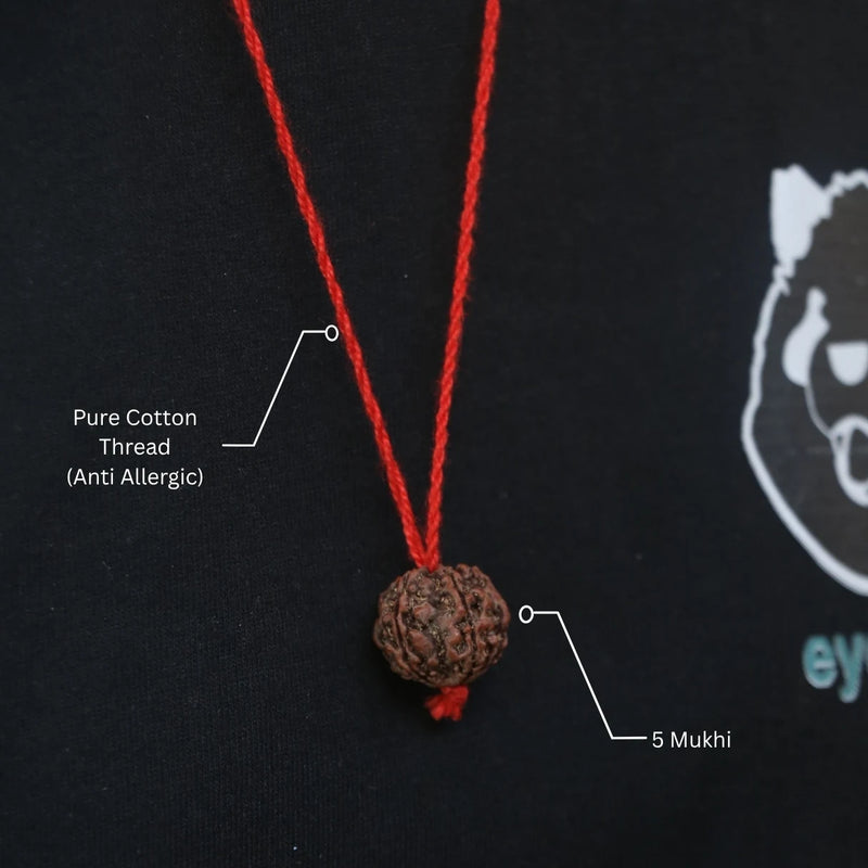 Original Nepali 5 Mukhi Rudraksha Mala