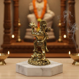 Virat Bajrang Bali - Sanjeevni Parvat Pure Brass Idol